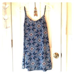 Short patterned dress